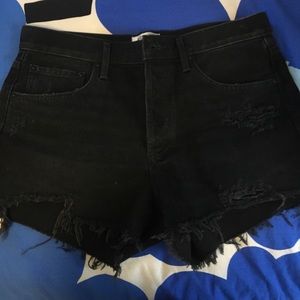 AGOLDE Vintage Denim Cut Off Shorts